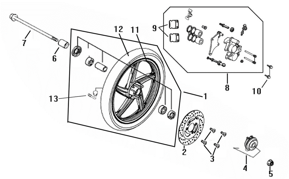 Voorwiel GP-50